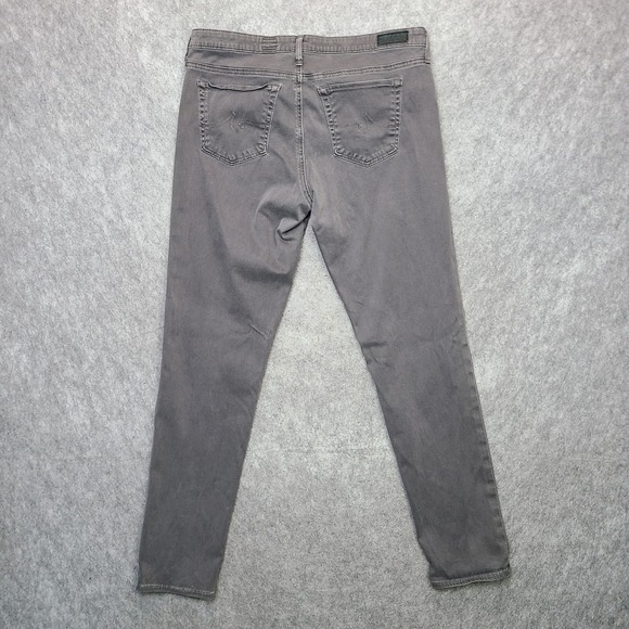 AG Adriano Goldschmied The Stilt‎ Cigarette Leg Jeans Womens 32x29 Gray Skinny - Picture 2 of 8